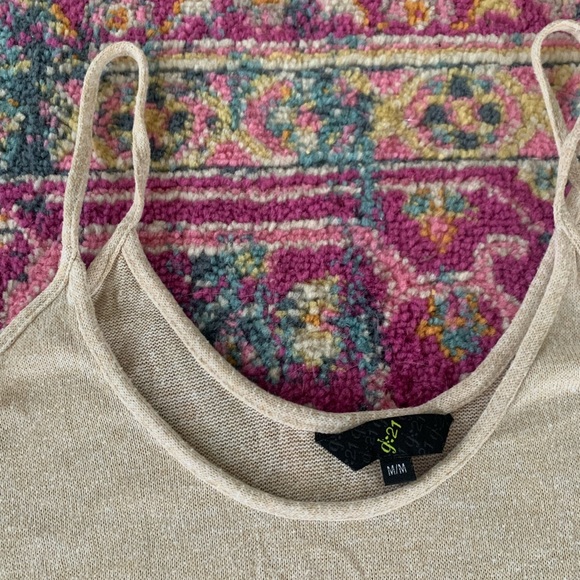 EUC Sweater Spaghetti Strap Flowy Tank - Picture 2 of 2